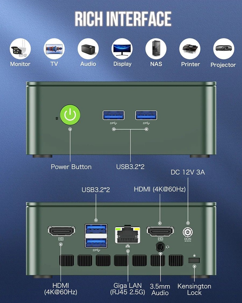 G3 Nucbox 16/512 WiFi/Bt Windows 11 w/ licence