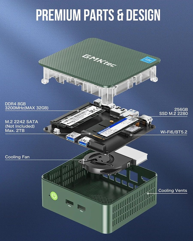 G3 Nucbox 16/512 WiFi/Bt Windows 11 w/ licence