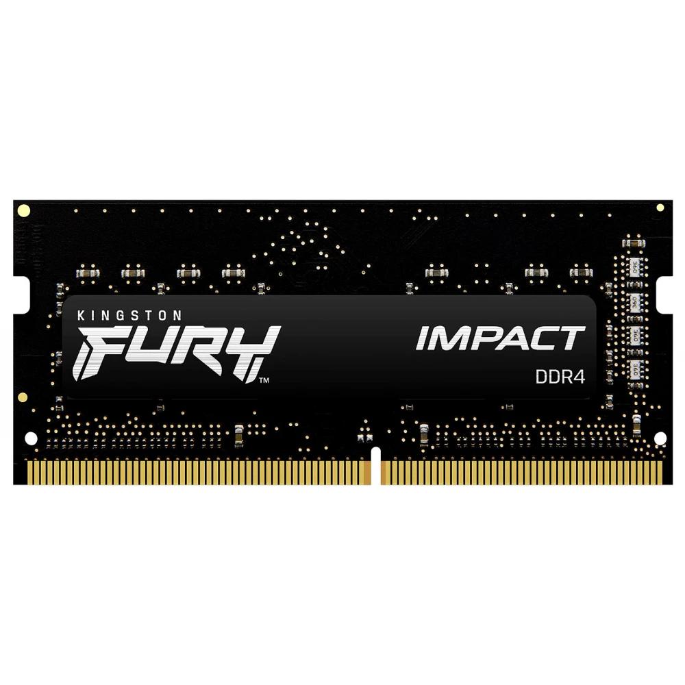 8GB DDR4 3200MHz Kingston FURY Impact KF432S20IB/8 SODIMM laptop memória